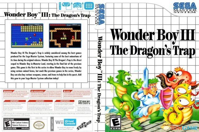 Wonder Boy: Dragon Trap games website review cartoon Dragon Quest